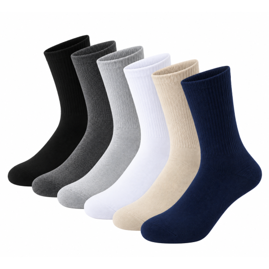 Everyday Cotton Crew Socks