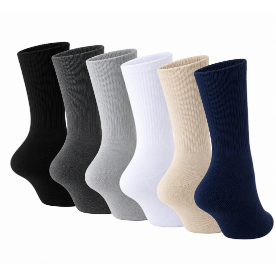 Everyday Cotton Crew Socks